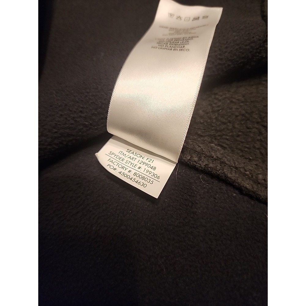SPYDER Half Zip Midweight Core Sweater In Black - Size L - Style #199306 - Picture 5 of 6